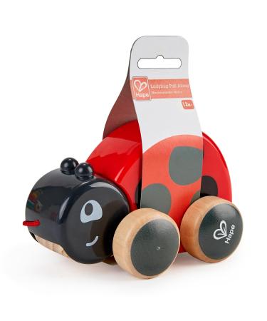 Hape pull-along beetle Marie made of wood pull-along toy for children from 12 months