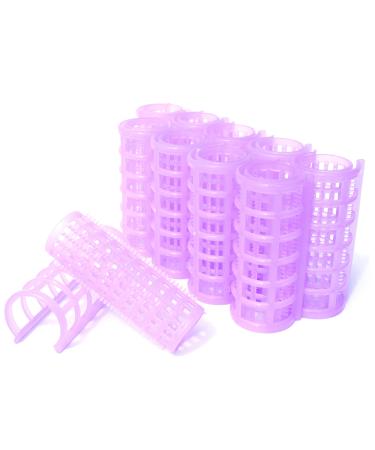 Kamay's Large Hair Rollers Comb Curlers Clips Styling Rollers Hair Curls Wave Style Hairdressing Curlers Tools (Plastic Styling 25mm/1" 10PCS) Plastic Styling 25mm 10PCS
