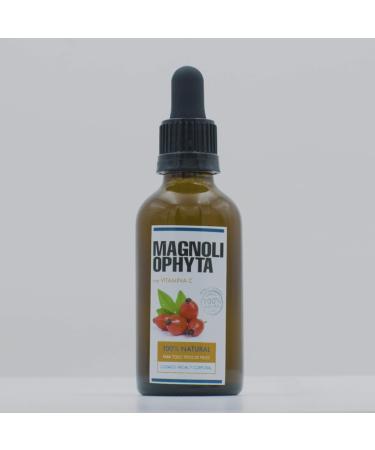 Magnoliophyta | Rose Hip Oil and Vitamin C | 50 ml | Face and Body | All Skin Types | Antioxidant and Regenerating Oil | Nourishes and Protects Skin | 100% Natural from Chile - Buy Online on SooperMarket.com