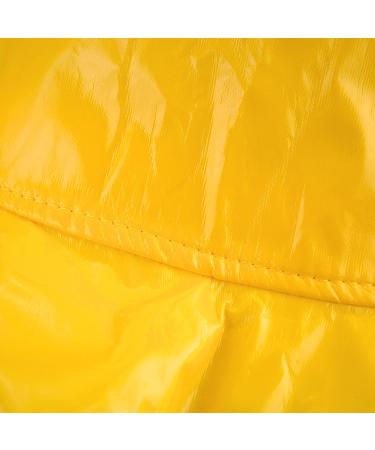 Yellow Wide-Brimmed Vinyl Rain Hat - Toutacoo 02 | Waterproof Headwear - Buy Online on SooperMarket.com