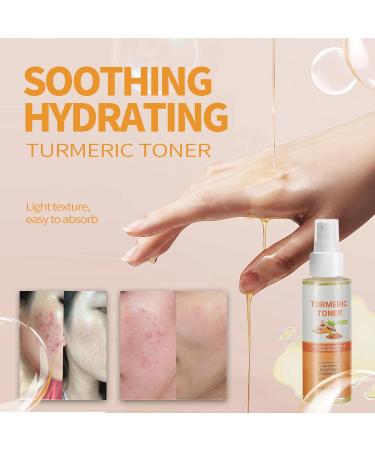 Turmeric Skincare Gift Set Turmeric Face Toner Nourishing Toner for Face to Refresh Soothe & Rehydrate Toner Astringent Toner Spray Moisturising Water Spray for Face 100ml - Buy Online on SooperMarket.com