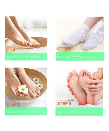 Foot Peeling Mask - Exfoliating Socks for Callus Removal & Soft Feet | Baby Foot Intensive Nourishing Care - Buy Online on SooperMarket.com
