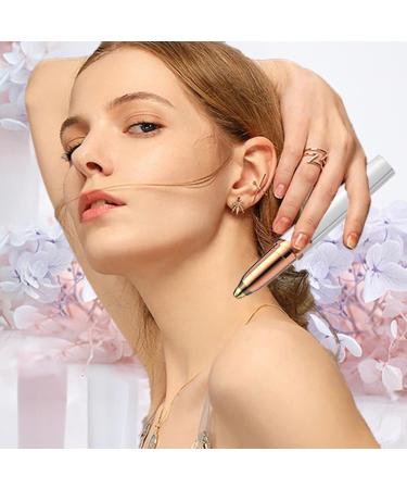 Rechargeable Electric Eyebrow Hair Remover with LED Light - Painless Trimmer for Women - White - Buy Online on SooperMarket.com