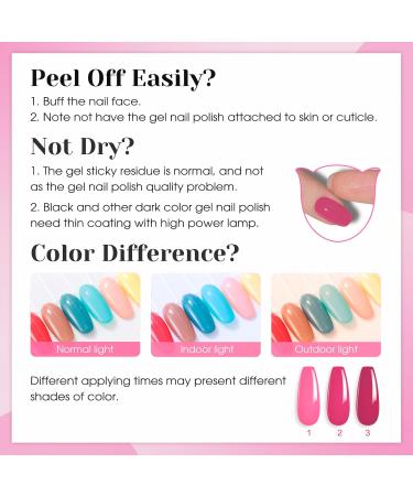 ROSALIND Gel Nail Polish Kit - 48W UV Light 60 Colors Base & Top Coats - DIY Nail Art Starter Set for Christmas - Buy Online on SooperMarket.com