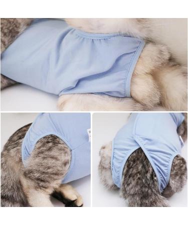 Cat Recovery Suit Cat Professional Recovery Suit for Abdominal Wounds or Skin Diseases After Surgery E-Collar Alternative for Cats Anti Licking Pajama Suit Kittesn Surgery Recovery Suit(Blue L Size) - Buy Online on SooperMarket.com