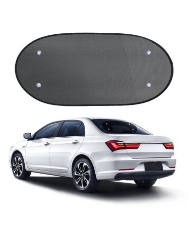 Zatooto Auto sun visor for the rear window sun protection car baby foldable car rear window sun visor with suction cups privacy screen mesh rear disc aperture UV protection 110x60 cm
