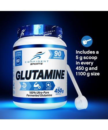 CONFIDENT SPORTS - 100% Pure Micronized Pharmaceutical Grade Glutamine Powder 125 Gram 25 Servings 25 Servings (Pack of 1) - Buy Online on SooperMarket.com