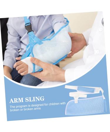 MUSISALY Children's Arm Sling Arm Sling for Wrist Injury Sling for Arm and Shoulder Arm Support Arm Brace Net 50X27CM Sky-blue - Buy Online on SooperMarket.com