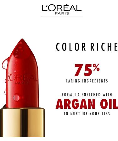 L'Or al Paris Color Riche Satin Smooth Lipstick Moisturising Pure Pigment Lip Colour With Omega 3 & Vitamin E 146 Orange Avenue Orange 1 count (Pack of 1) - Buy Online on SooperMarket.com