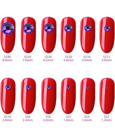 Yhmq 2880pcs Purple Velvet Rhinestones & Nail Crystals - SS10 (2.6mm & 2.8mm) for Stunning Nail Art - Buy Online on SooperMarket.com