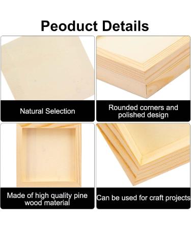 8 Pieces 6x6 Inch Square Unfinished Wood Panels for Painting & Drawing - Buy Online on SooperMarket.com