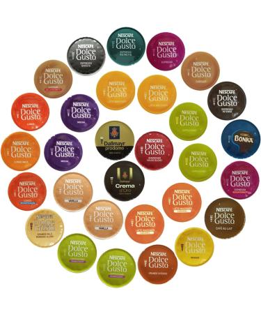 Dolce Gusto 42 Coffee Pods Flavour Variety Pack Taster Pack 42 Pods (Coffee Milk Pods Included) - Buy Online on SooperMarket.com