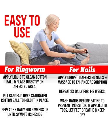 Natural Nail & Toenail Repair Treatment - Extra Strength Drops for Nails, Athlete's Feet, Jock Itch, Ringworm & Skin Rash - USA Made - Buy Online on SooperMarket.com