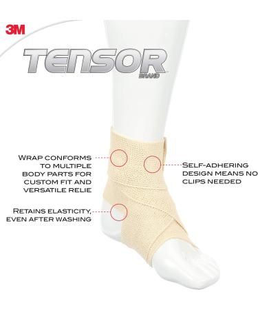 Tensor Elastic Bandage Wrap 3-Inch Beige with Clips 3 in - Buy Online on SooperMarket.com