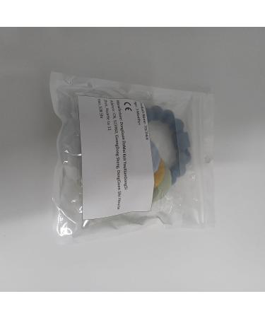 BPA-Free Baby Bite Ring Toy Keys | Teething Aid for Babies 3+ Months | Blue Bite Ring - Buy Online on SooperMarket.com