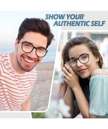 CGID CN79 Classic Nerd Glasses Vintage 40s/50s Panto Style Clear Lens Z 2 Pack Matte Black & Blue for Men & Women - Buy Online on SooperMarket.com