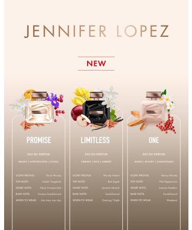Jennifer Lopez Limitless Perfume Eau De Parfum Spray 3.4 Fl Oz (100 ml) Vibrant Woody Amber Womens Perfume Notes of Red Apple Jasmine & Palo Santo 3.4 Fl Oz (Pack of 1) - Buy Online on SooperMarket.com
