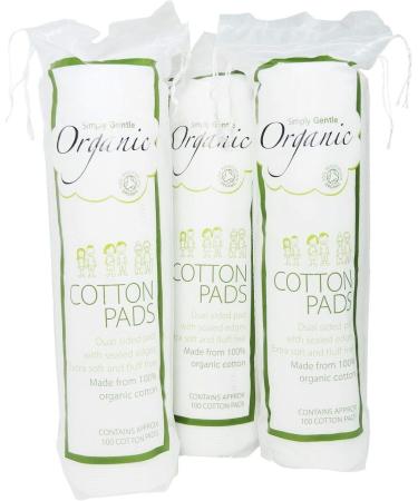 Simply Gentle Organic Cotton - Pack of 100 Pads (Pack of 3) - Buy Online on SooperMarket.com