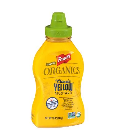 French's True Organics Classic Yellow Mustard, 12 oz Mustard 12 Ounce (Pack of 1)