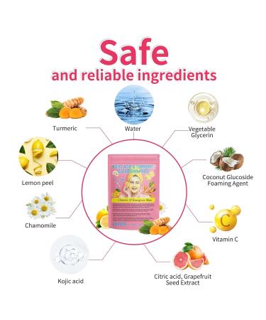 Azuvea Exfoliating Pads - Turmeric & Kojic Acid Cleansing 40 Pads for Bright Skin | International Shipping - Buy Online on SooperMarket.com