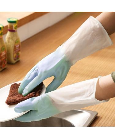 Cleaning Gloves Kitchen Gloves Reusable Dishwashing Gloves Rubber Gloves Anti Slip Household Gloves for Bathroom for Palm Width 3.6''-3.9 - Buy Online on SooperMarket.com
