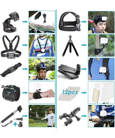NEEWER 50-in-1 Action Camera Accessory Kit for GoPro, DJI, Insta360 & More - Buy Online on SooperMarket.com