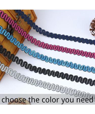 Black Braid Trim 0.6 Inch - 19 Yards Gimp Lace Trim for Sewing and Crafts - Buy Online on SooperMarket.com