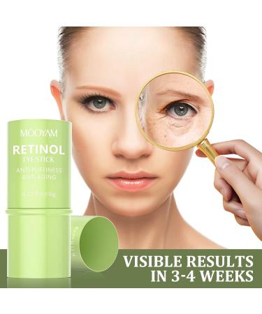 Retinol Eye Cream - Brightening Anti-Aging Eye Stick for Dark Circles & Puffiness | Under Eye Treatment for Men & Women - Buy Online on SooperMarket.com