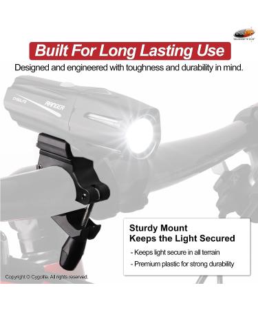 Cygolite Handlebar Mount for Ranger, Metro, and Streak Series Lights | Fits 22-32mm Diameter Bars | Genuine Cygolite Accessory - Buy Online on SooperMarket.com