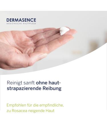 Dermasence Rosamine Cleaning Emulsion 150ml - Gentle Cleanser for Sensitive Reactive Skin with Rosacea - Soothing Non-Irritating Perfume-Free Formula - Buy Online on SooperMarket.com