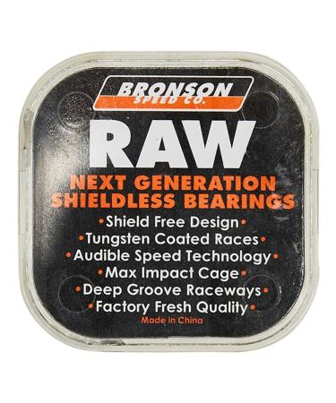 BRONSON SPEED CO. Raw Box/8 Skateboard Bearings - High Performance Set - Buy Online on SooperMarket.com