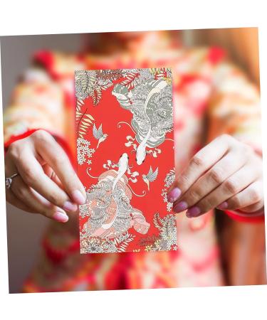 TEHAUX 20pcs Red Envelope Bag Year of Tiger Red Envelopes Japanese Money Envelopes Wedding Money Envolopes Japanese Hongbao Red Purse Wedding Money Bags Cute Cash Bag White Cardboard - Buy Online on SooperMarket.com