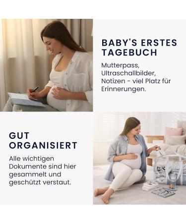 kwmobile Felt Maternity Pass Cover - German Maternity Pass Holder with Extra Compartments - Stylish & Functional Acessory - Buy Online on SooperMarket.com