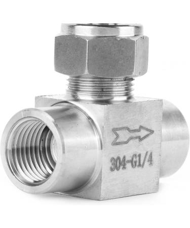 Water/Gas/Oil Flowing Regulation Stainless Steel BSPP Female Thread Straight Needle Valve for Water Gas Oil Transmission(Black Handle 1/4in) - Buy Online on SooperMarket.com