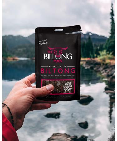 The Biltong Man Peri-Peri Fatty Beef Biltong 500g - High Protein Healthy Chilli Beef Snack - Buy Online on SooperMarket.com