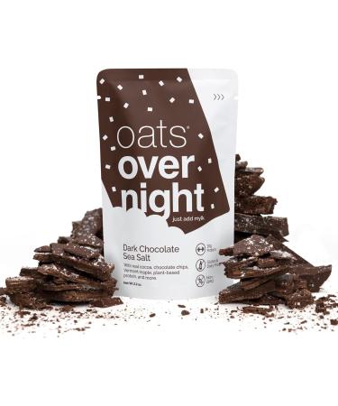 Oats Overnight - Dark Chocolate Sea Salt - Vegan 10g Protein Low Sugar Breakfast Shake - Gluten Free High Fiber Non GMO Oatmeal (2.2 oz per meal) (16 Pack) - Buy Online on SooperMarket.com