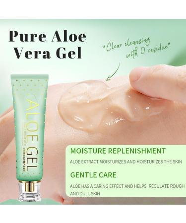 Natural Aloe Vera Gel for Face Pure Aloe Vera Gel Aloevera Gel for Skin Soothing Aloe Vera Face Gel for Women & Men Aloe Vera After Sun Body Face Care for Sunburn Repair Scars Restoring 160g - Buy Online on SooperMarket.com