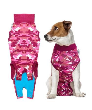 Suitical Recovery Suit Hund S Rosa Camouflage Pink/Camouflage S (1Pack)