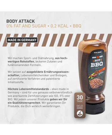 Body Attack BBQ Sauce - 0% Sugar & 0% Fat | Perfect for All Diets | 320ml (2 Pack) - International Shipping Available - Buy Online on SooperMarket.com