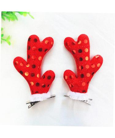 ABOOFAN 12 Pairs Kids Barrettes for Hair Christmas Hair Clips Christmas Barrette Colored Bobby for Hair Reindeer Antler Headband Kids Christmas Hair Clip Crystal Hair Girl Child Pin - Buy Online on SooperMarket.com