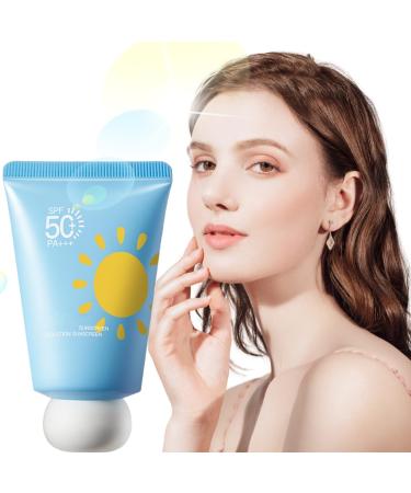 Trendyfave Sunscreen Spf 50 Face Moisturiser Sunscreen For Sensitive Skin Water Resistant & Non-Greasy Sunscreen Spf 50 UVA & UVB Protection Isolation Sunscreen With Hyaluronic Acid
