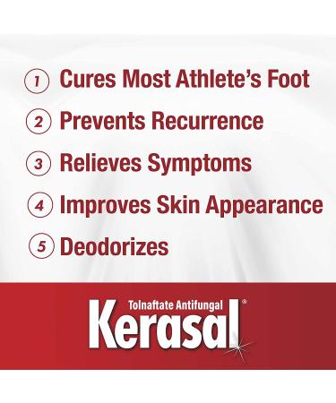 Kerasal 5-in-1 Athlete's Foot Silky Clear Gel 0.42 oz - Fast-Acting Relief - Buy Online on SooperMarket.com