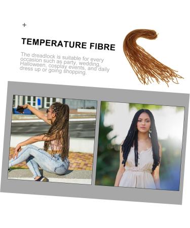 FOYTOKI Dirty Little Braids Double Ended Dreadlock Extensions Women Hairpiece Long Dreadlocks Fashion Hairpiece Dreadlocks Dreadlock Headband Wigs Hair Extensions Hair Wig Men Wig 90X8CM As Shown - Buy Online on SooperMarket.com