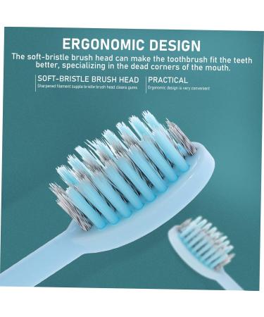Merlan 3ST Manual Travel Toothbrush Compact Cleaning Brush for Home & Travel 1 Pack Blue - Buy Online on SooperMarket.com
