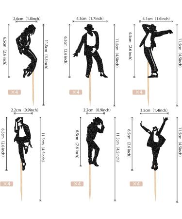 Rsstarxi 24 Pack Dance King Cupcake Toppers Happy Birthday Cupcake Toppers Forever God Art Dance Theme Birthday Cupcake Picks for Anniversary Birthday Party Cake Decorations Design 1 - Buy Online on SooperMarket.com