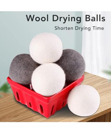 6 Wool Drying Balls Clothes Softening Balls Laundry Drying Reusable Balls Clothes Drying Accessories - Buy Online on SooperMarket.com