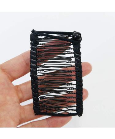GETAGOTA 2 Pieces Banana Clips Comb Hair for Women - Adjustable Ponytail Holder for Thick Curly Hair - Styling Tool Clip Clincher (Black, 2 Pack) - Buy Online on SooperMarket.com