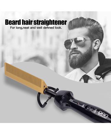 Dan Technology Mini Hot Comb - Dual Voltage Electric Hair Straightener for Travel & Home - Professional Pressing Comb for Natural Black Hair - Gold - Buy Online on SooperMarket.com