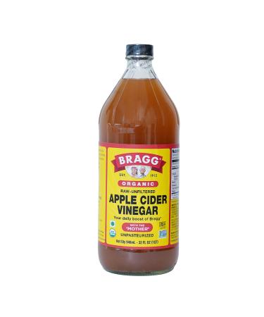 Bragg Organic Raw Apple Cider Vinegar, 32 Ounce - 1 Pack