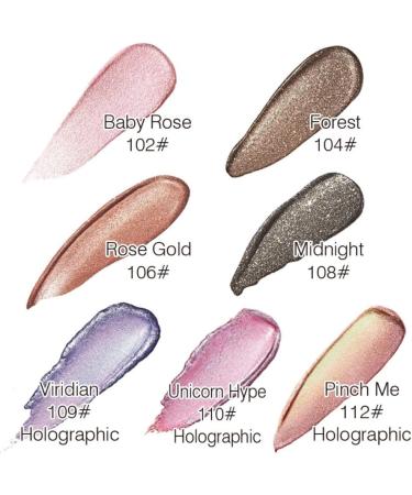 PHOERA Waterproof Glitter Eyeshadow Palette - Unicorn Hype | Long-Lasting Metallic Pigment Makeup - Buy Online on SooperMarket.com
